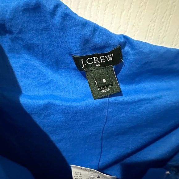 J Crew Blue One Shoulder Cocktail Dress NWT - Picture 4 of 8